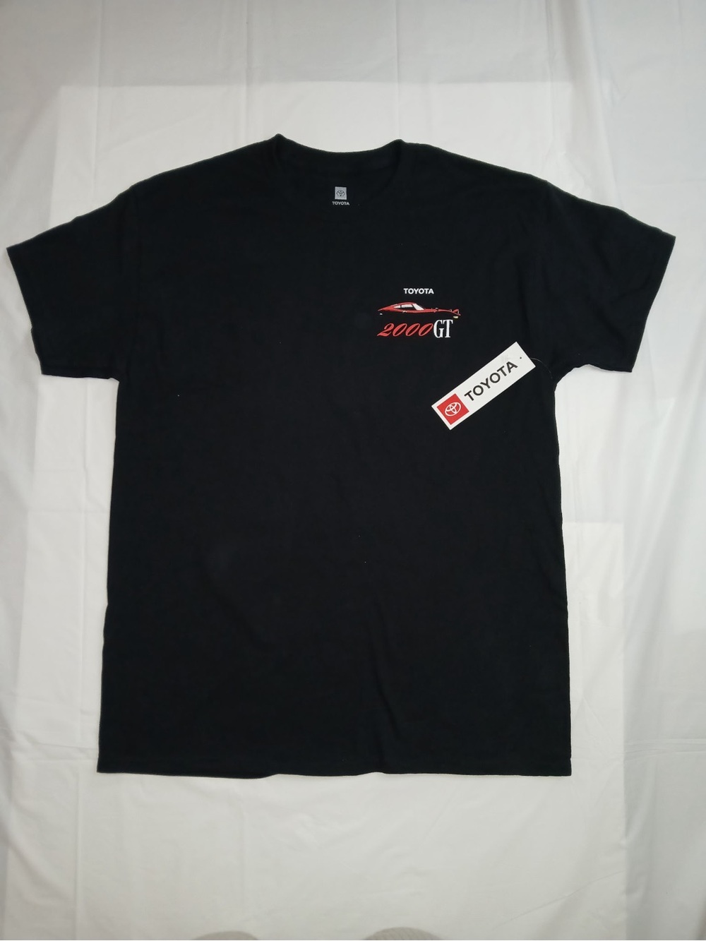 Toyota 2000GT Short Sleeve Tee in Black with Red Accent